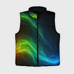 Женский жилет Разноцветный огонь абстракция
