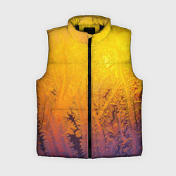 Женский жилет Узоры золотистого инея