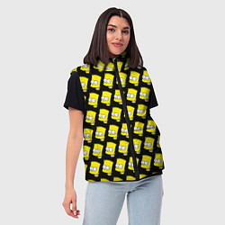 Женский жилет Барт Симпсон: узор, цвет: 3D-красный — фото 2