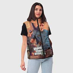 Женский жилет GTA 5: Gangsta, цвет: 3D-красный — фото 2
