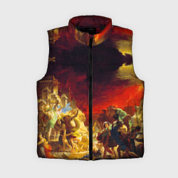 Женский жилет Брюллов Последний день Помпеи, цвет: 3D-черный