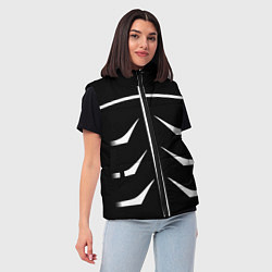 Женский жилет Токийский гуль, цвет: 3D-черный — фото 2
