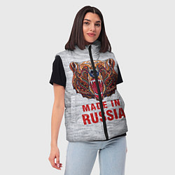 Женский жилет Bear: Made in Russia, цвет: 3D-светло-серый — фото 2