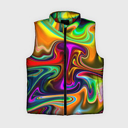 Женский жилет Неоновые разводы