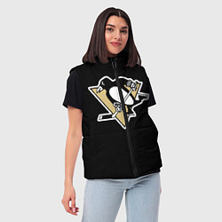 Женский жилет Pittsburgh Penguins: Malkin, цвет: 3D-светло-серый — фото 2