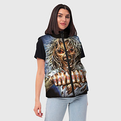 Женский жилет Iron Maiden: Maidenfc, цвет: 3D-светло-серый — фото 2