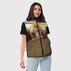 Женский жилет Мартышка, цвет: 3D-светло-серый — фото 2