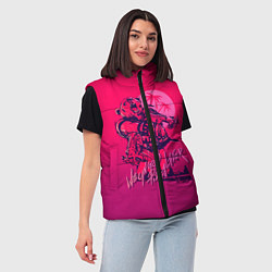 Женский жилет We grab pizza later, цвет: 3D-красный — фото 2