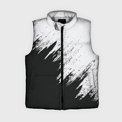 Женский жилет Черно-белый разрыв, цвет: 3D-светло-серый