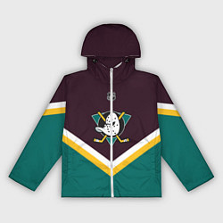 Ветровка с капюшоном женская NHL: Anaheim Ducks, цвет: 3D-белый
