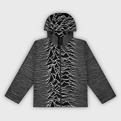 Ветровка с капюшоном женская Joy Division: Unknown Pleasures, цвет: 3D-черный