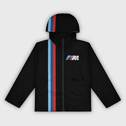 Ветровка с капюшоном женская BMW BLACK COLLECTION БМВ, цвет: 3D-черный