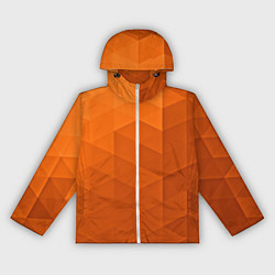 Ветровка с капюшоном женская Orange abstraction, цвет: 3D-белый
