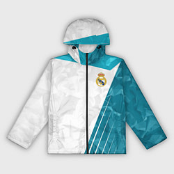 Ветровка с капюшоном женская FC Real Madrid: Abstract, цвет: 3D-черный