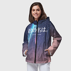 Ветровка с капюшоном женская Your Name, цвет: 3D-черный — фото 2