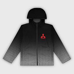 Ветровка с капюшоном женская MITSUBISHI SPORT, цвет: 3D-черный