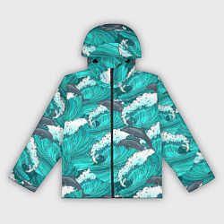 Женская ветровка Лазурные дельфины