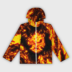 Ветровка с капюшоном женская Cyberpunk 2077: FIRE SAMURAI, цвет: 3D-белый