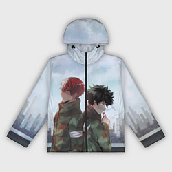 Ветровка с капюшоном женская Моя Геройская Академия, цвет: 3D-черный