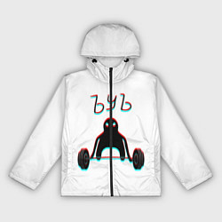 Ветровка с капюшоном женская ЪУЪ СЪУКА КАЧОК, цвет: 3D-черный