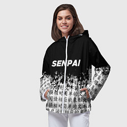 Ветровка с капюшоном женская SENPAI, цвет: 3D-белый — фото 2