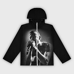 Ветровка с капюшоном женская Chester Bennington Linkin Park, цвет: 3D-белый