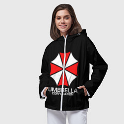 Ветровка с капюшоном женская UMBRELLA CORP, цвет: 3D-белый — фото 2
