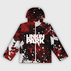 Ветровка с капюшоном женская Linkin Park, цвет: 3D-белый