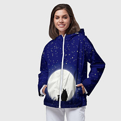 Ветровка с капюшоном женская Мой сосед Тоторо, цвет: 3D-белый — фото 2