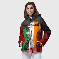 Ветровка с капюшоном женская Конор, цвет: 3D-белый — фото 2