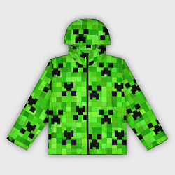 Ветровка с капюшоном женская MINECRAFT, цвет: 3D-черный