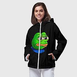 Ветровка с капюшоном женская Frog, цвет: 3D-белый — фото 2