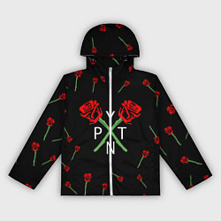 Ветровка с капюшоном женская Payton Moormeier, цвет: 3D-белый