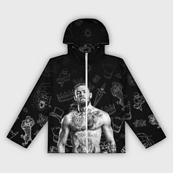 Ветровка с капюшоном женская CONOR McGREGOR, цвет: 3D-белый