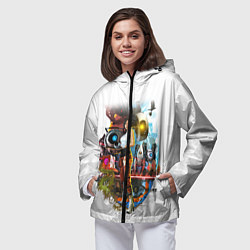 Ветровка с капюшоном женская PORTAL, цвет: 3D-черный — фото 2