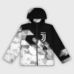Ветровка с капюшоном женская JUVENTUS, цвет: 3D-черный