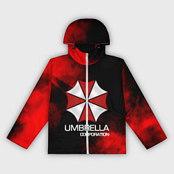 Ветровка с капюшоном женская UMBRELLA CORP, цвет: 3D-белый