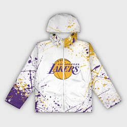 Ветровка с капюшоном женская LA LAKERS, цвет: 3D-белый