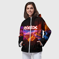 Ветровка с капюшоном женская ROBLOX, цвет: 3D-белый — фото 2
