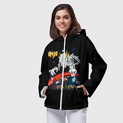 Ветровка с капюшоном женская Ария, цвет: 3D-белый — фото 2