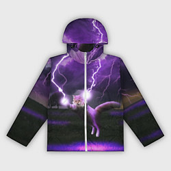 Женская ветровка Кот и Молнии