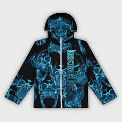 Ветровка с капюшоном женская Iron Maiden, цвет: 3D-белый