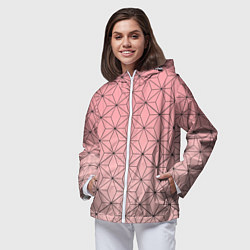 Ветровка с капюшоном женская NEZUKO KAMADO, цвет: 3D-белый — фото 2