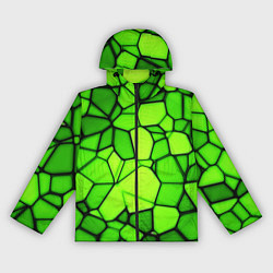 Женская ветровка Зеленая мозаика