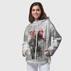 Ветровка с капюшоном женская SEKIRO SHADOW DIE TWICE, цвет: 3D-белый — фото 2