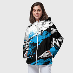 Ветровка с капюшоном женская Bona Fide, цвет: 3D-белый — фото 2