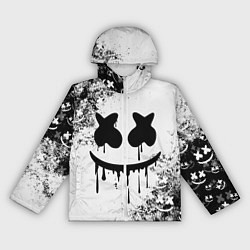 Ветровка с капюшоном женская Marshmello, цвет: 3D-белый