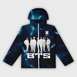 Ветровка с капюшоном женская BTS, цвет: 3D-белый
