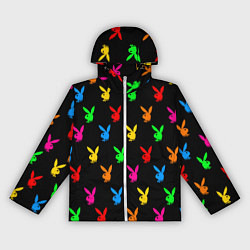 Ветровка с капюшоном женская PLAYBOY, цвет: 3D-белый