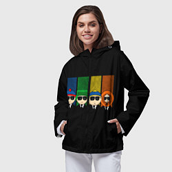 Ветровка с капюшоном женская South Park, цвет: 3D-черный — фото 2